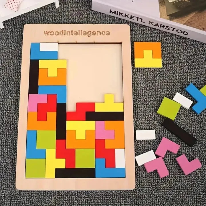 Wooden Intelligence Blocks Puzzle for Kids