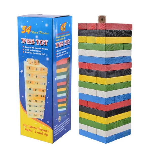Wooden Jenga Tower Blocks Game