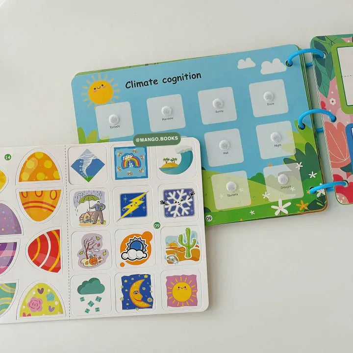Large Montessori 3D Quiet Busy Book for Toddlers