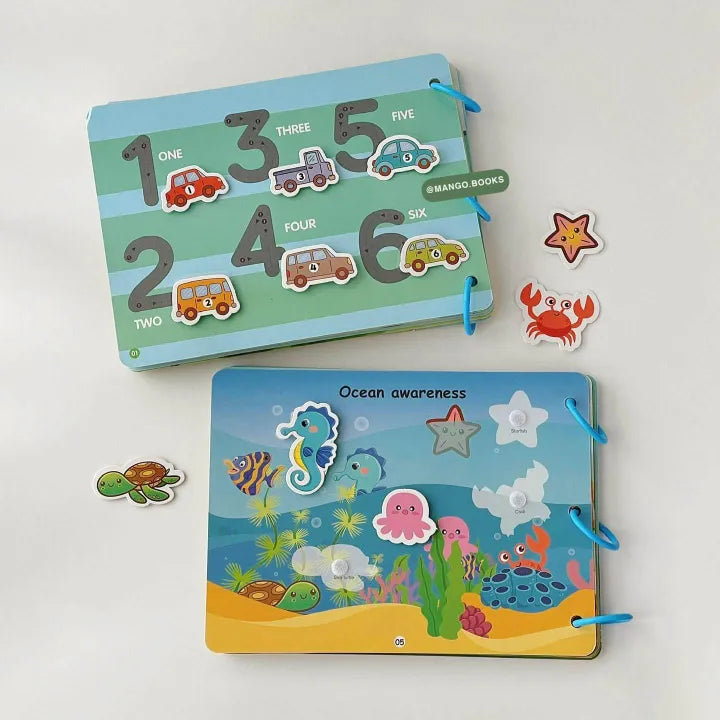 Large Montessori 3D Quiet Busy Book for Toddlers