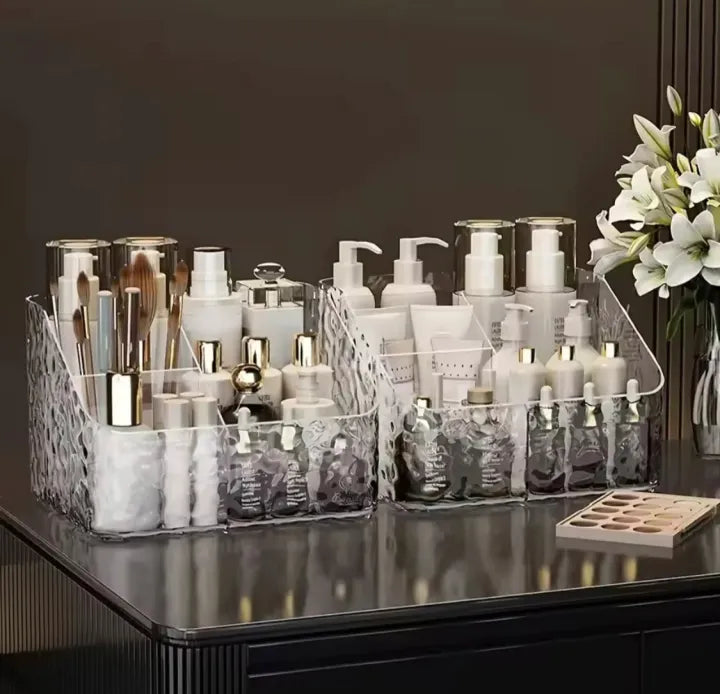 Premium Acrylic Makeup Organizer 4 Grid
