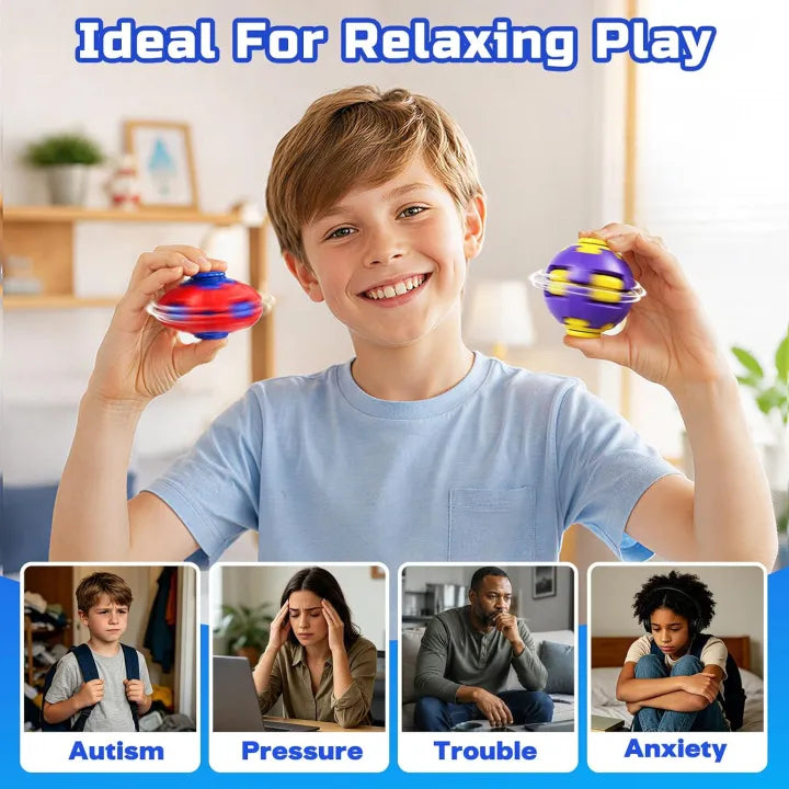 3D Gyro Spinner Fidget Toy - Press & Spin